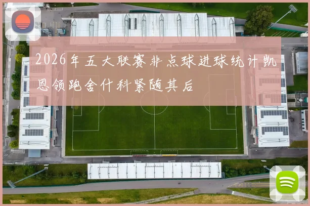 2026年五大联赛非点球进球统计凯恩领跑舍什科紧随其后